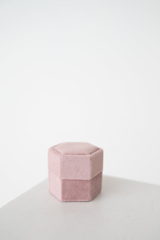 Pink Velvet Ring Box